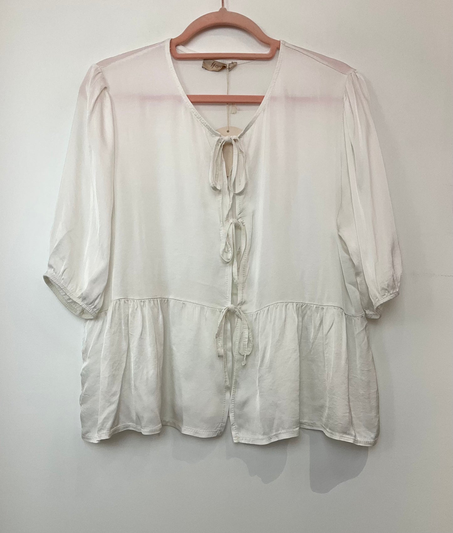 Blouse 3 liens viscose et soie oversize