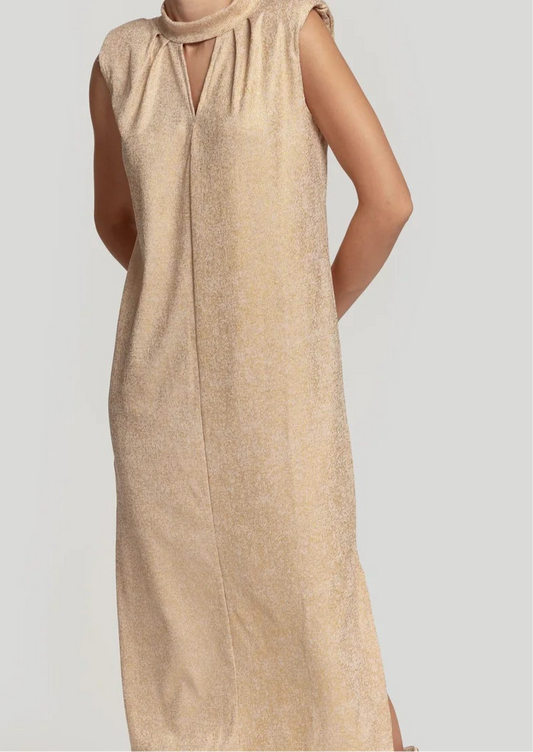 Robe maille dorée MG