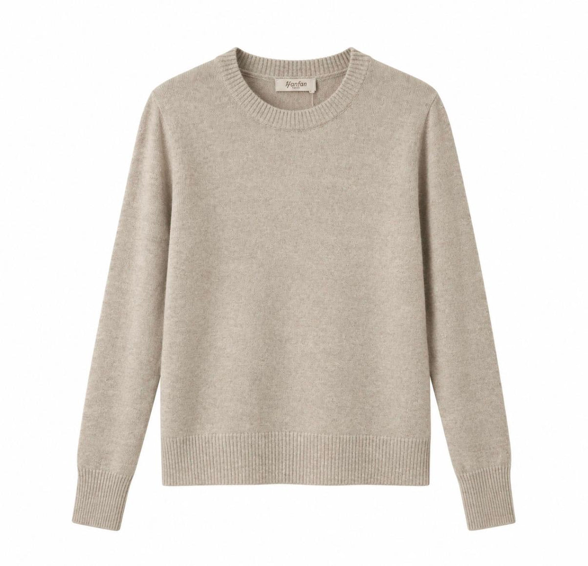 Pull col rond avec cachemire