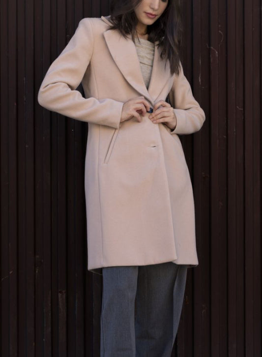 Manteau 3/4 beige ELISA