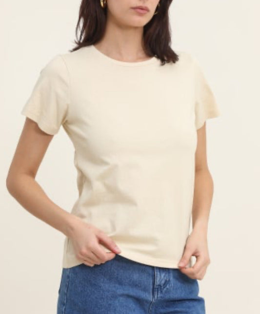 T-shirt beige basique