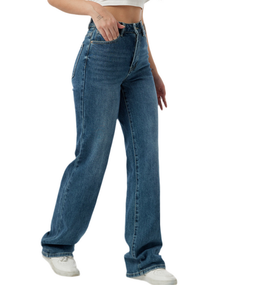 Jean loose straight bleu
