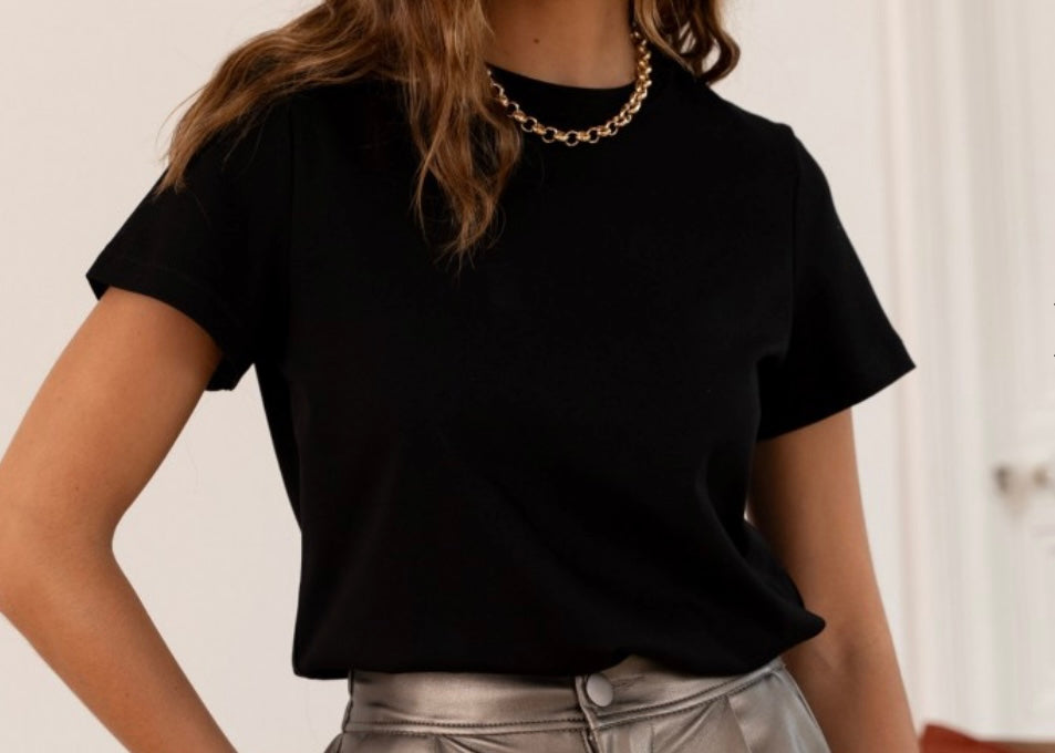 T shirt Oni col rond off-white blanc beige noir gris jaune chocolat