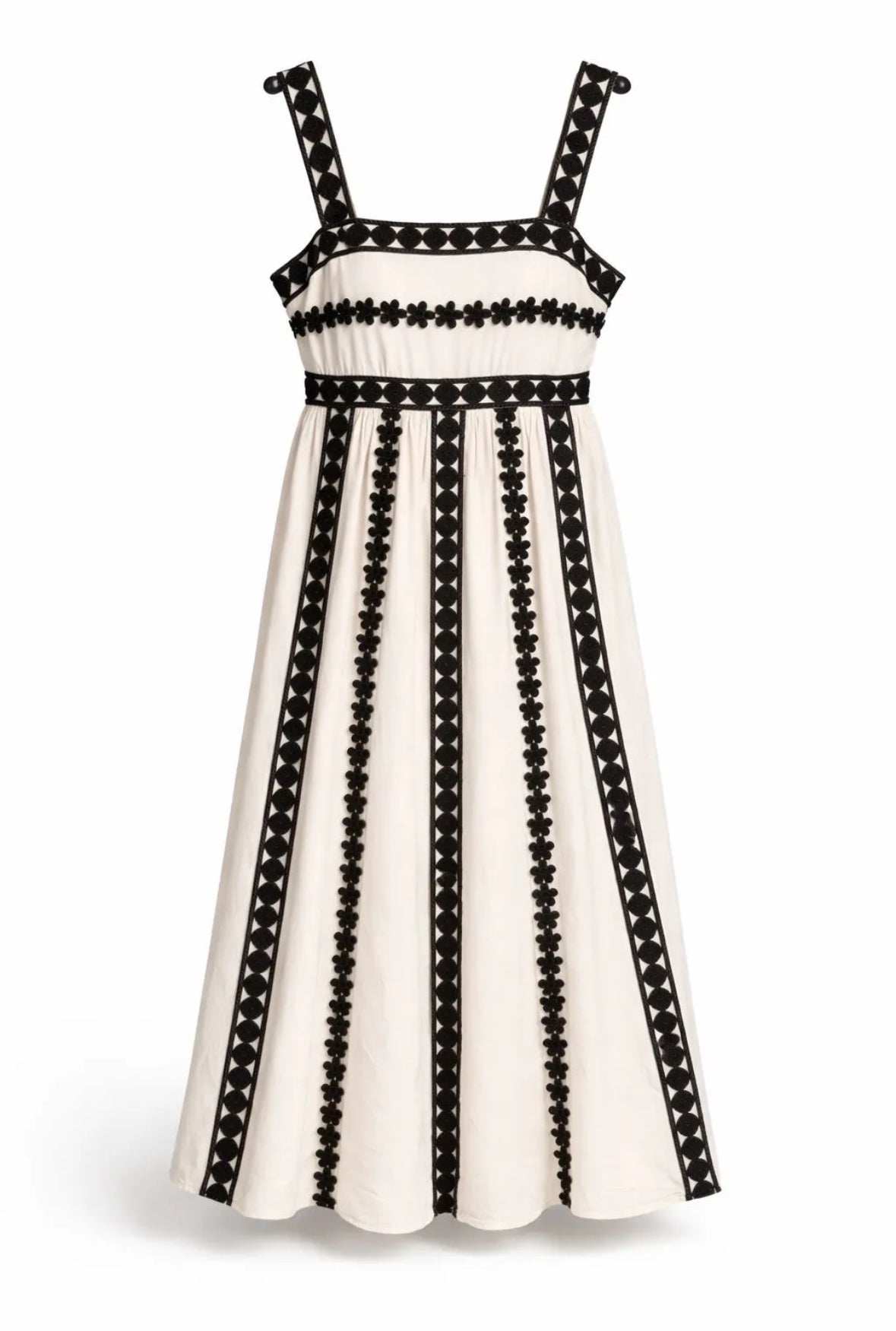 Robe longue brodée