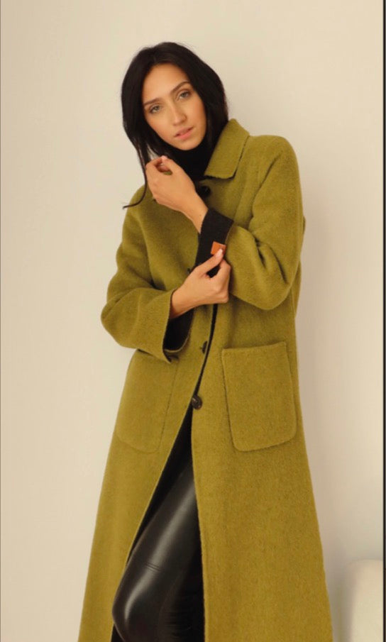 Manteau long réversible Elisa
