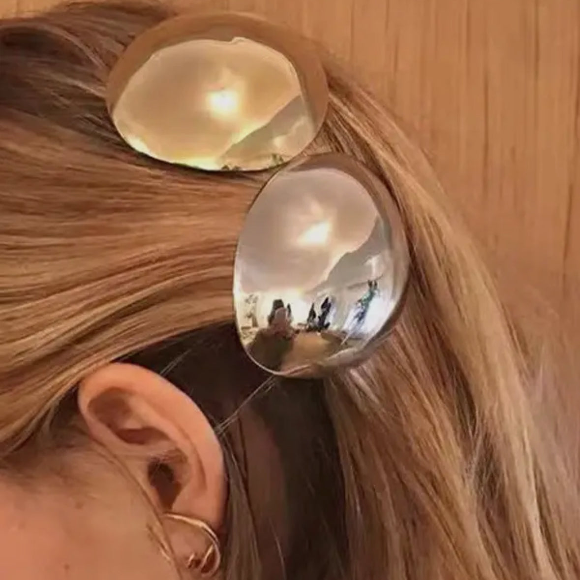 Pinces à cheveux or ou argent UZ