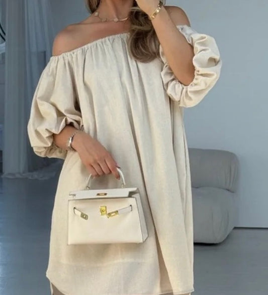 Robe courte bardot