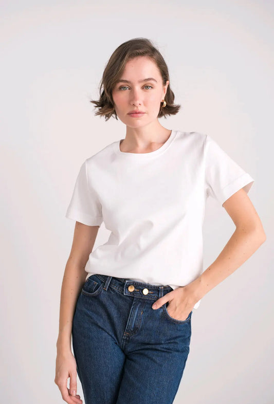 T shirt coton pima  col rond