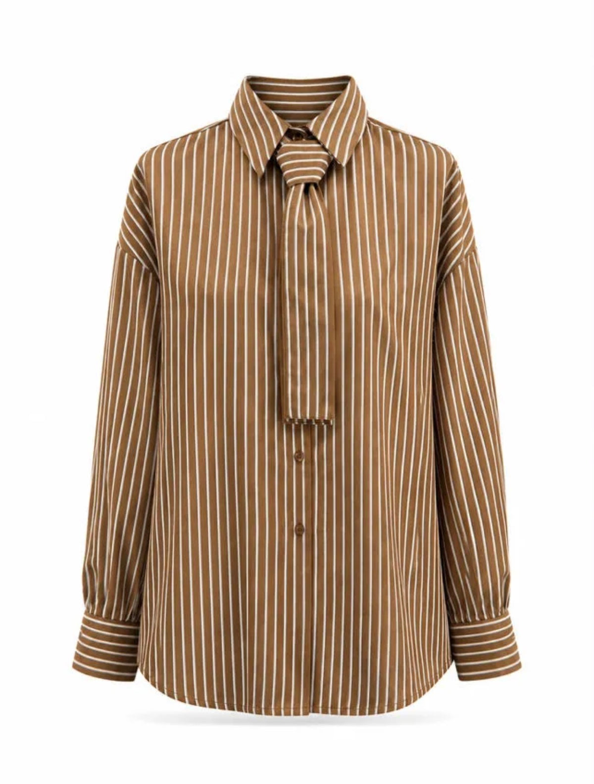 Chemise rayée cravate