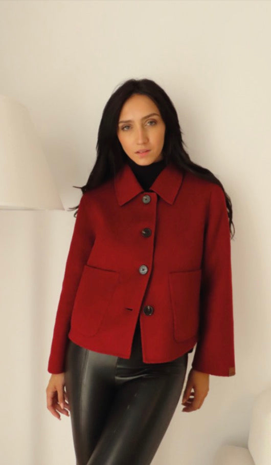 Manteau court réversible Elisa