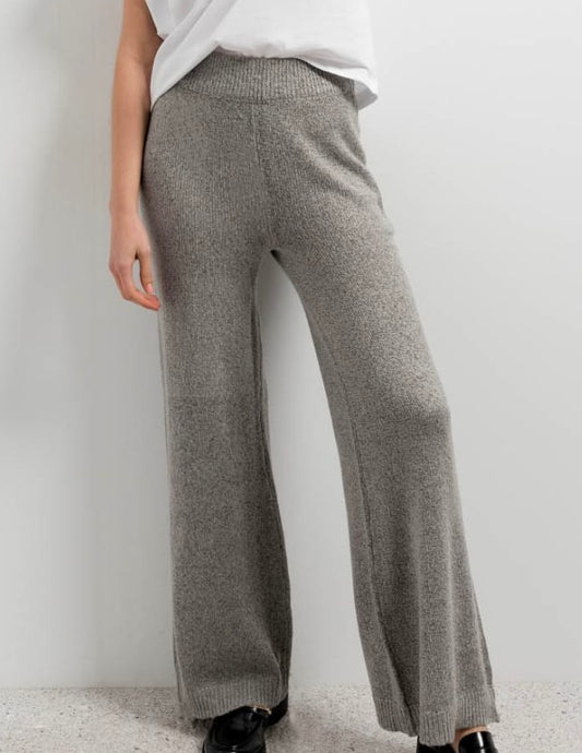 Pantalon maille gris chiné Elisa