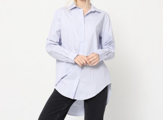 Chemise unie bleue