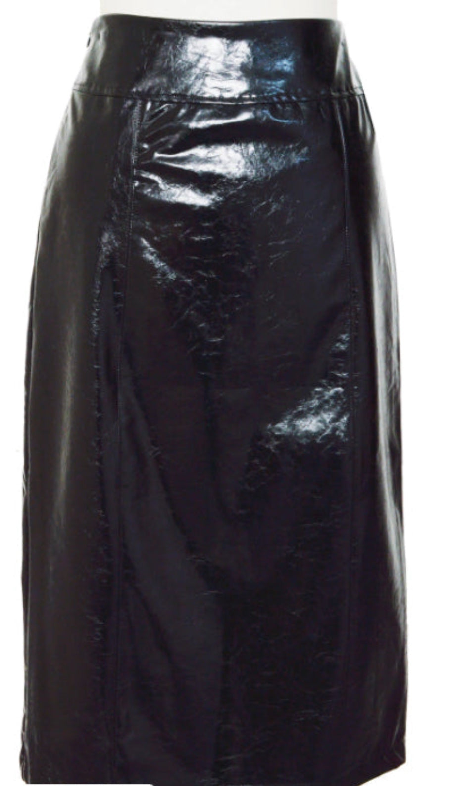 Jupe longue vinyl noir