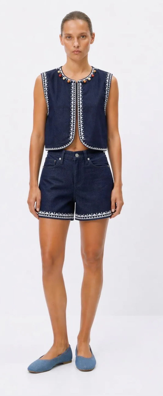 gilet denim