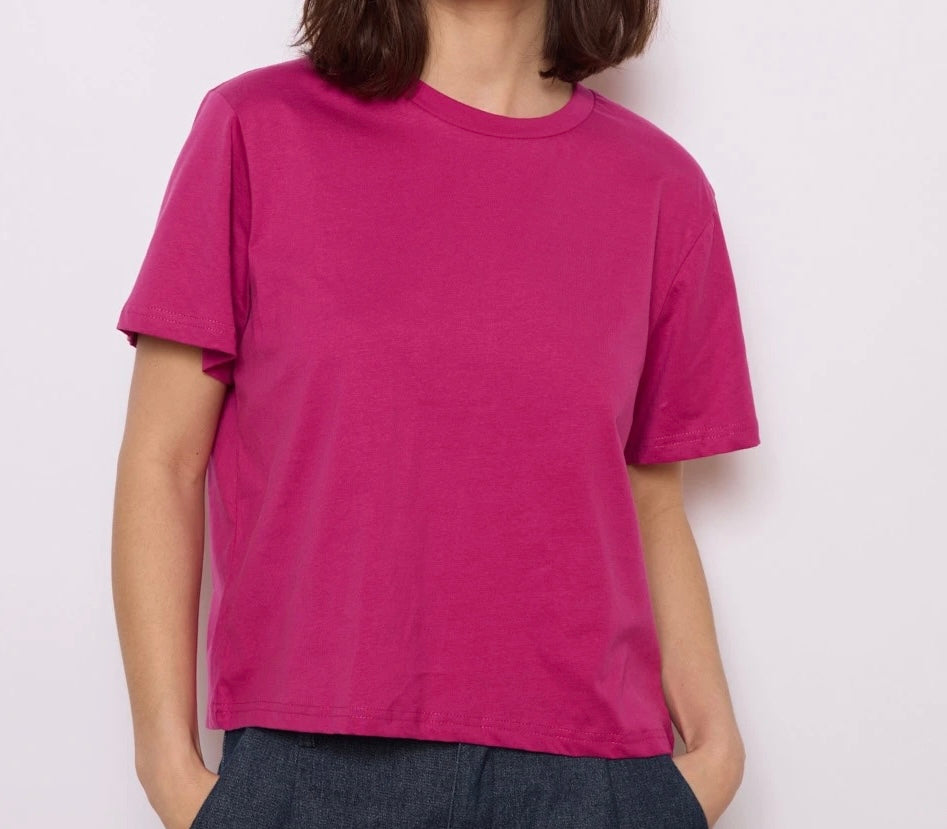 T-shirt box ample court coton
