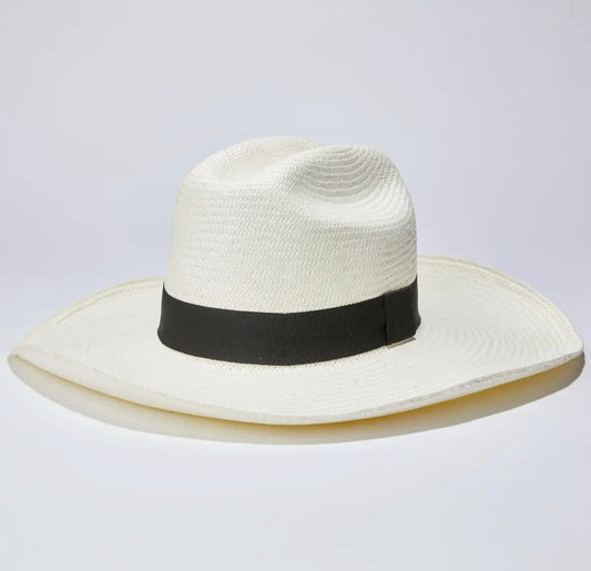Chapeau Panama véritable pliable le bords larges