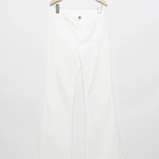 Jean flare blanc poches MASSIMA