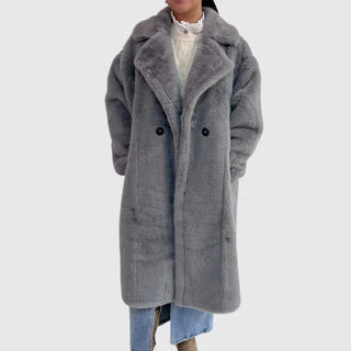 Veste longue fourrure