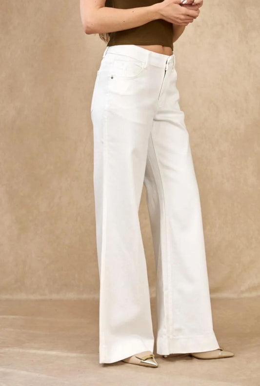 Jean blanc long