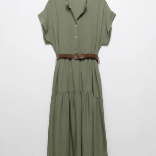 Robe longue beige ou Camel