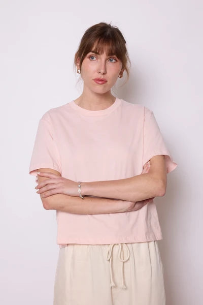 T-shirt box ample court coton