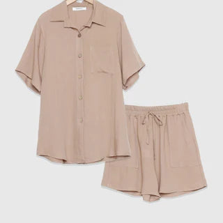 Ensemble chemise short viscose