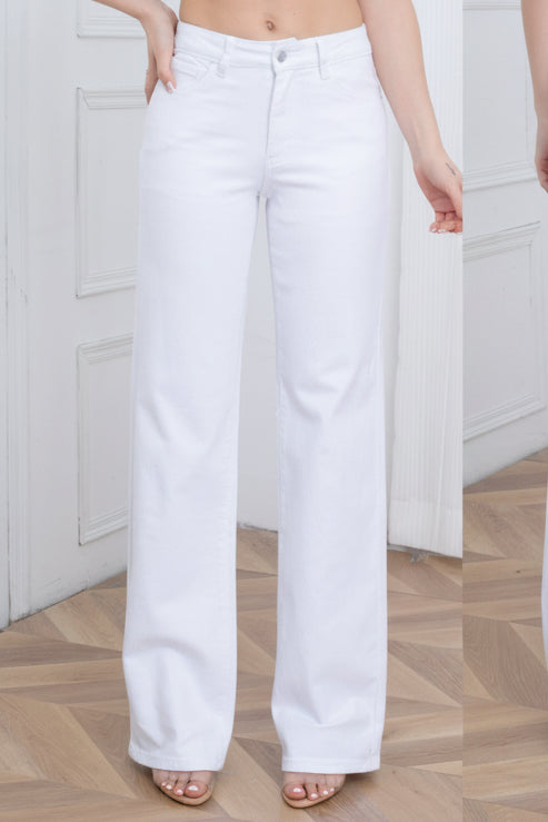 Jean loose straight blanc