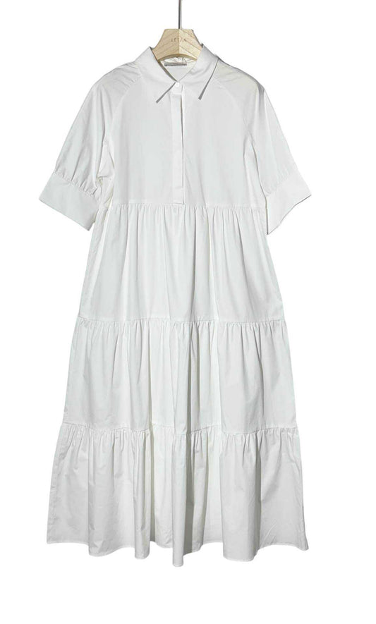 Robe longue popeline de coton