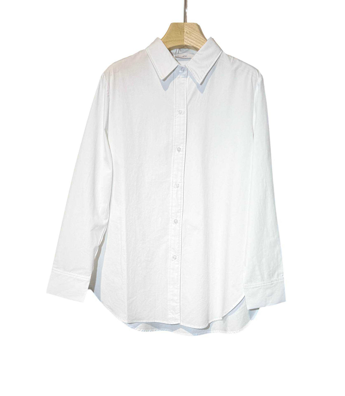 Chemise unie blanche ou bleue coton et tencel