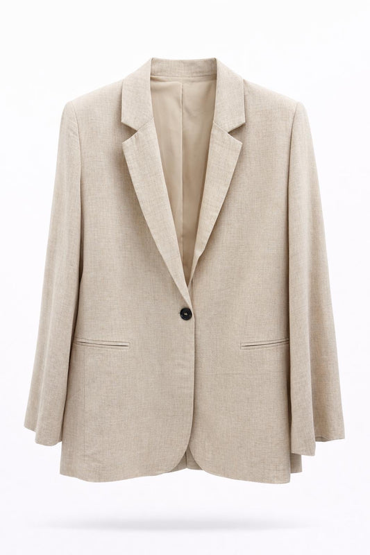 Blazer beige tencel