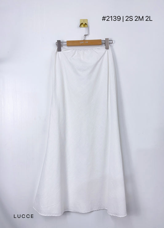 Jupe lin et coton assortie