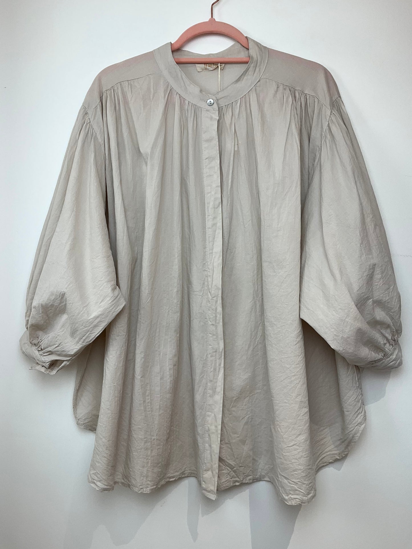 Chemise voile de coton oversize