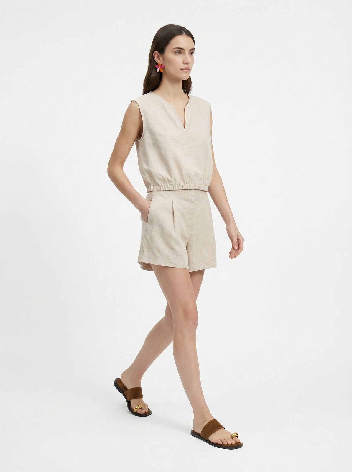 Short lin beige