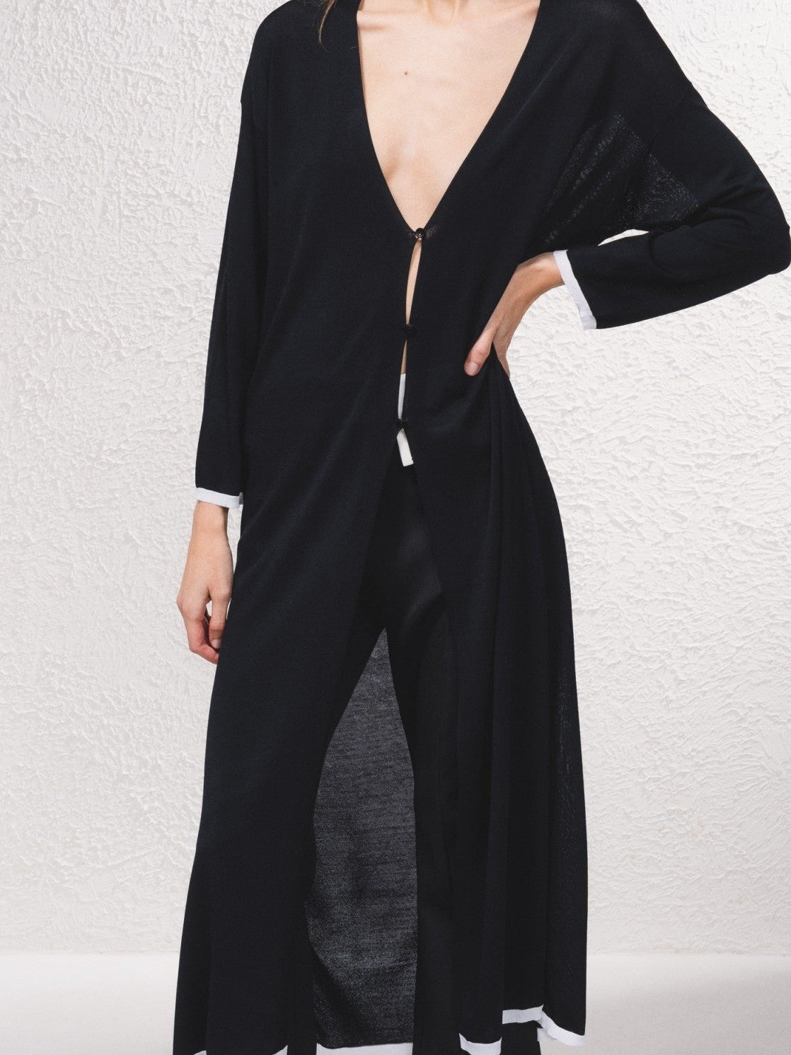 Gilet long noir