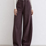 Jean barrel Brown ou Bordeaux
