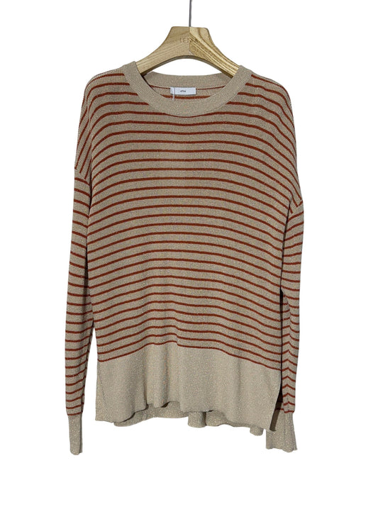 Pull marinière beige orange