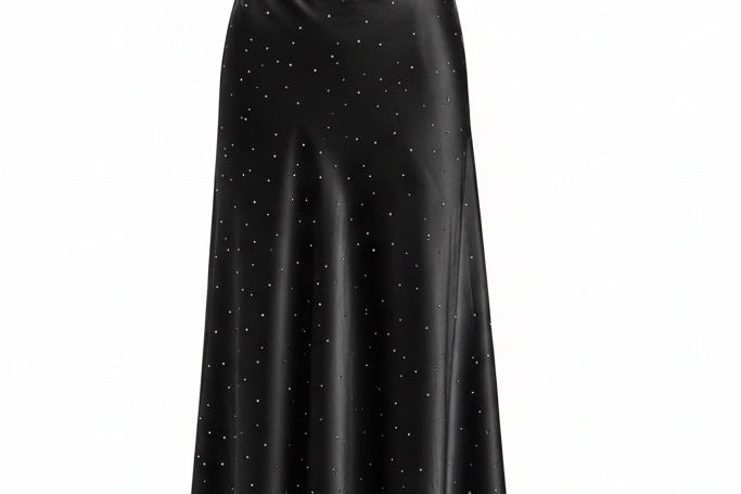 Jupe noire avec strass