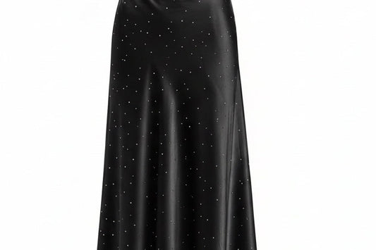 Jupe noire avec strass
