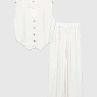 Ensemble gilet et pantalon fluide