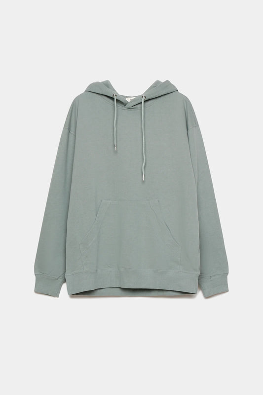 Hoodie capuche gris rouge beige ou vert