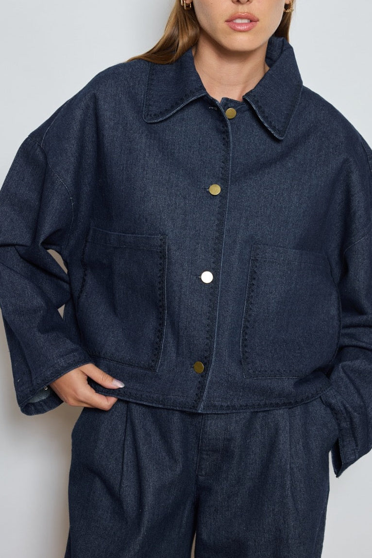 Veste bleu denim