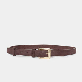 Ceinture daim fine Camel taupe ou noir