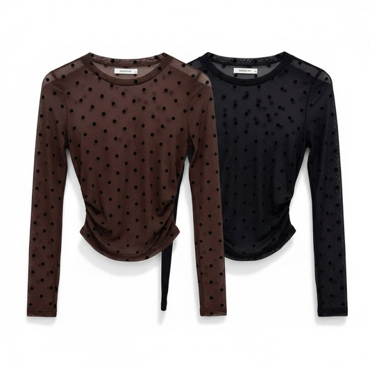 Top pois mistery Jane marron ou noir