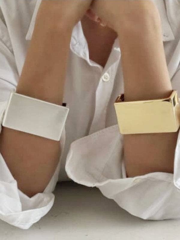Accessoires pour bracelets géométriques de couleur unie