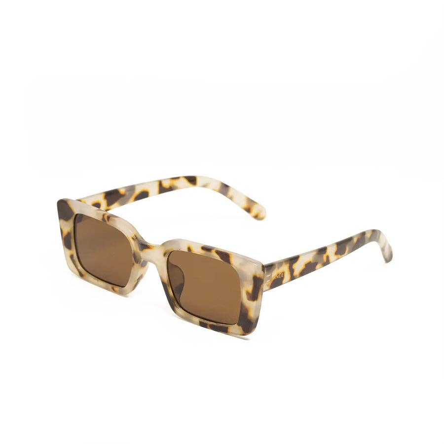 Lunettes de soleil carrées tachetées