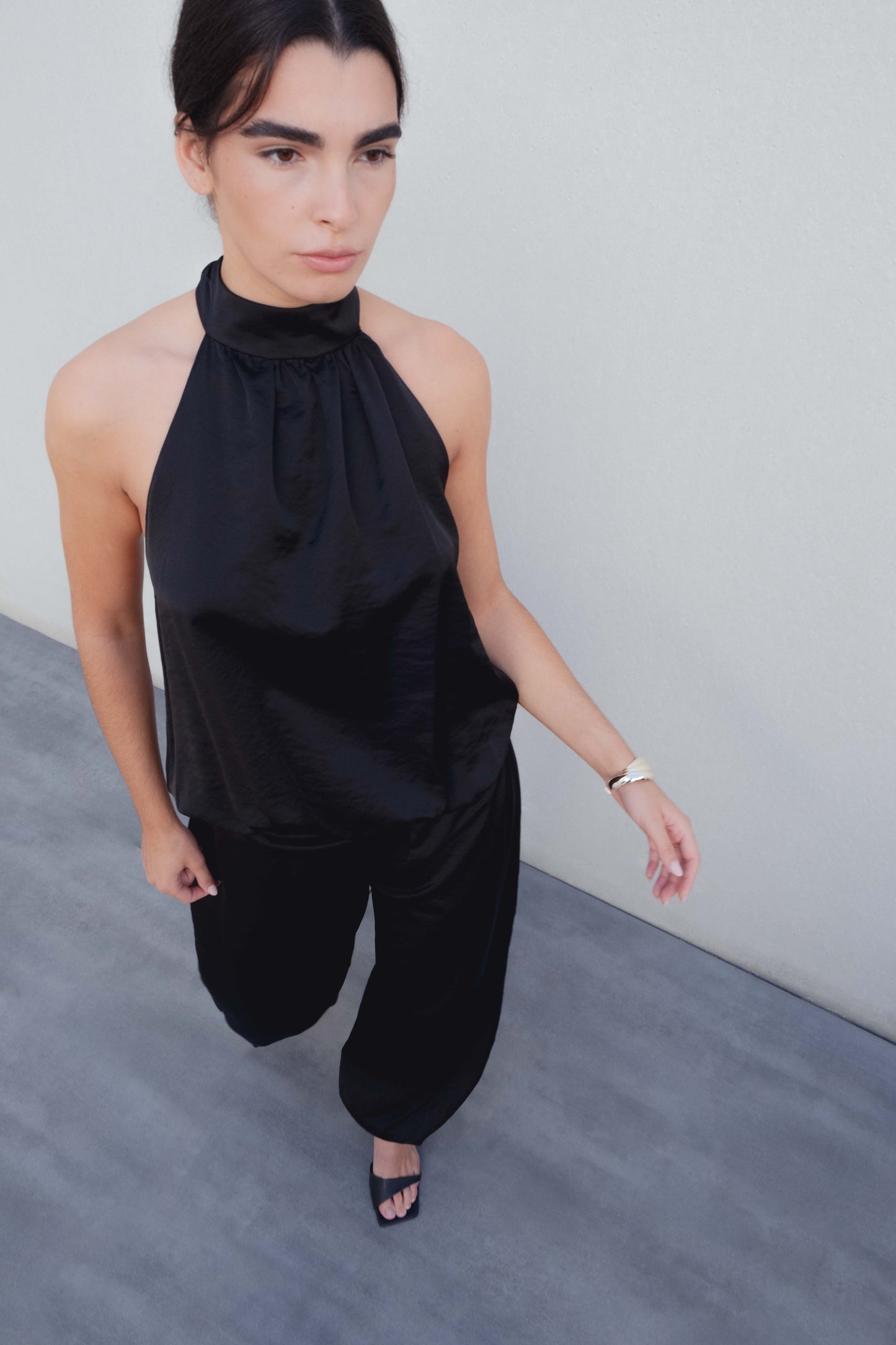 Pantalon noir satin (3)