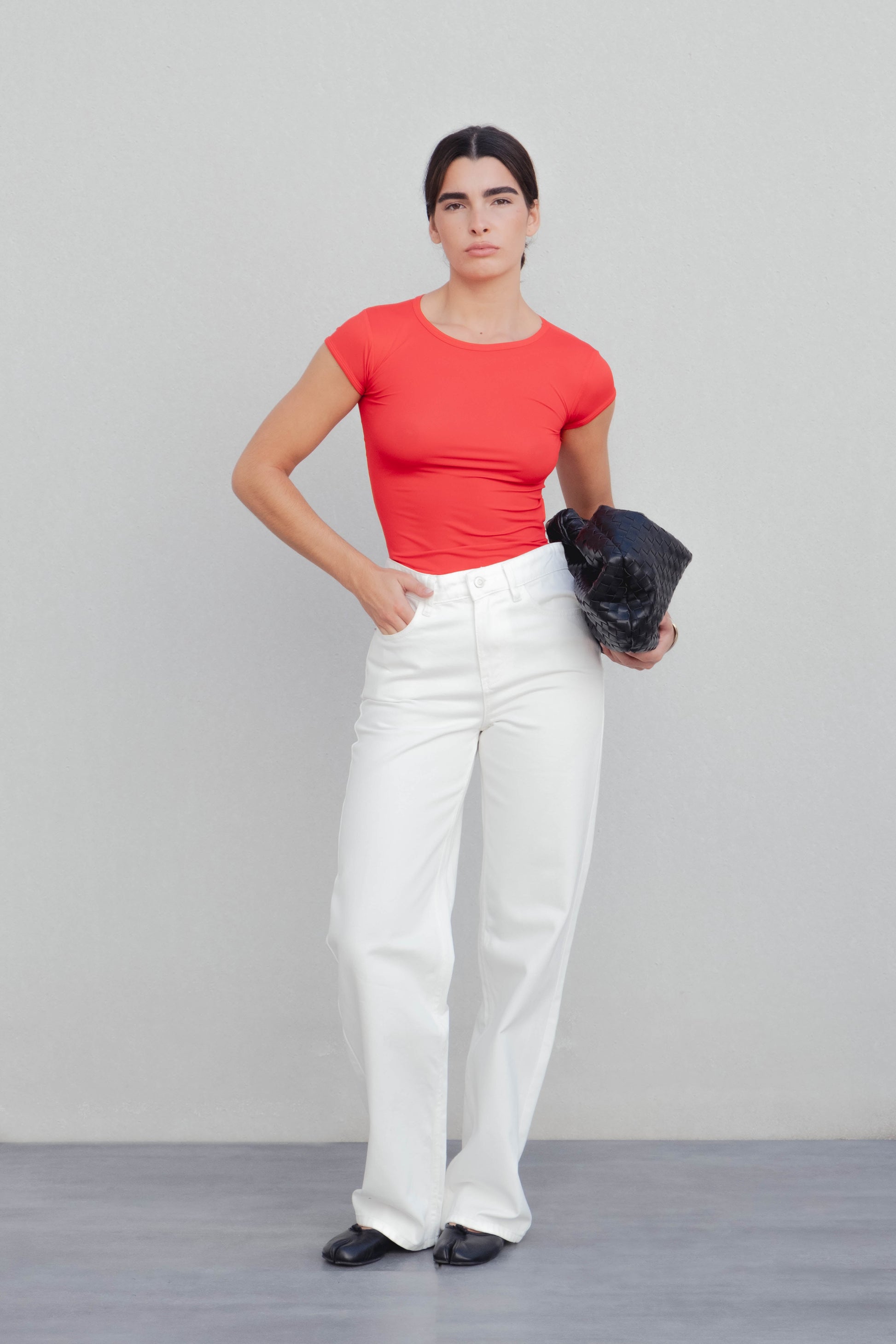 Jean blanc droit 100 coton (2)
