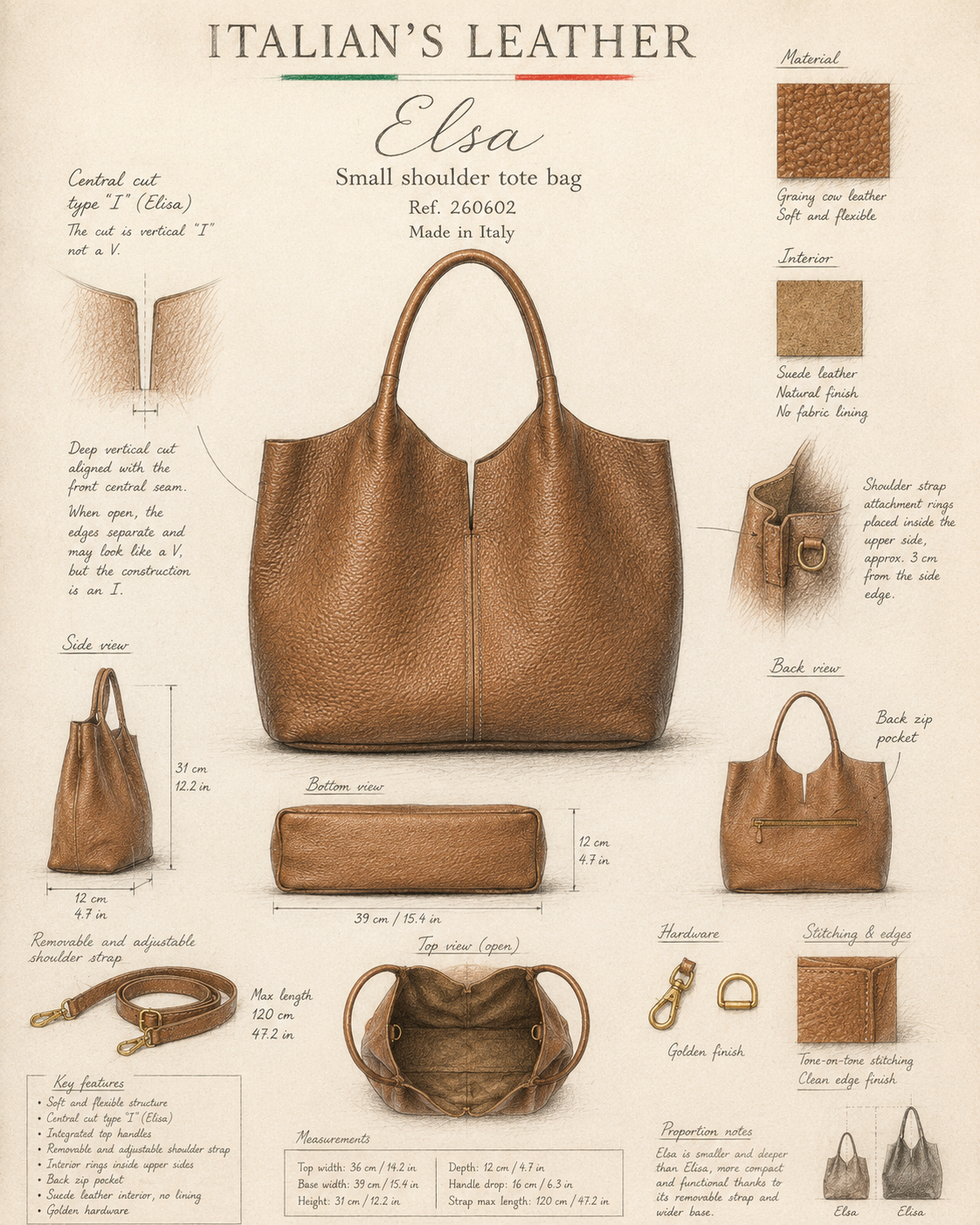 NERINA - Sac en cuir