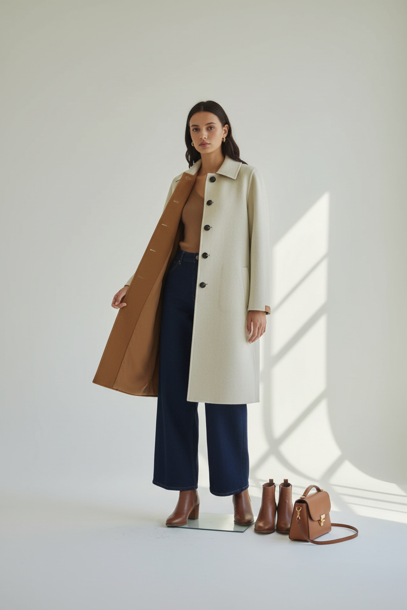 Manteau réversible - Couleur 2 - Style Sézane