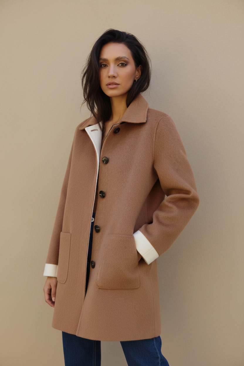 Manteau réversible - Couleur 3 - Style Sézane